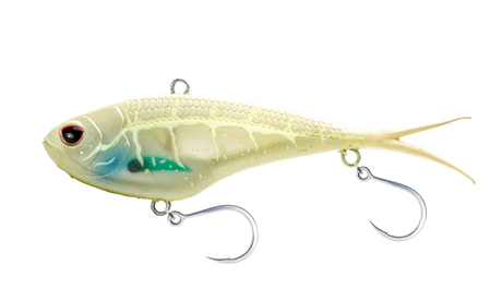 Nomad Vertrex Max 150mm 102g Soft Vibe Lure White Glow