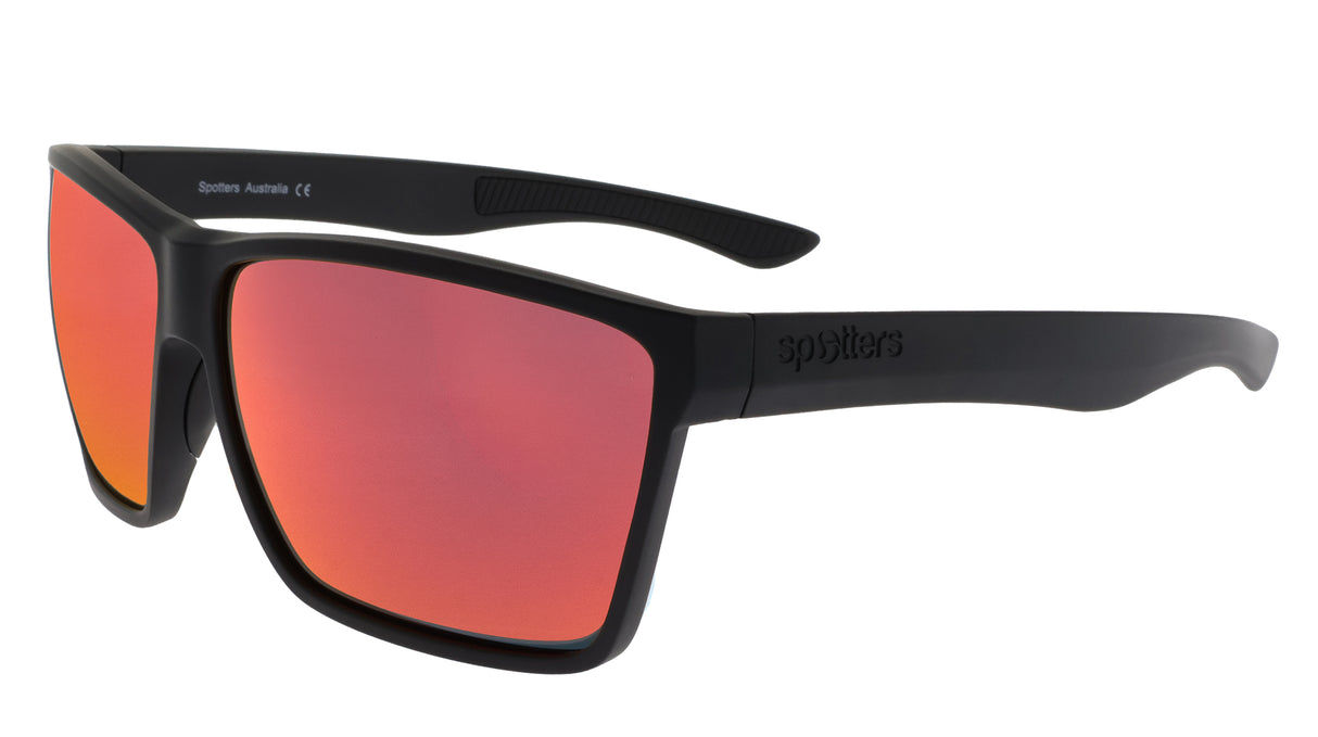 Spotters Villain Polarised Sunglasses Matt Black - Ignite
