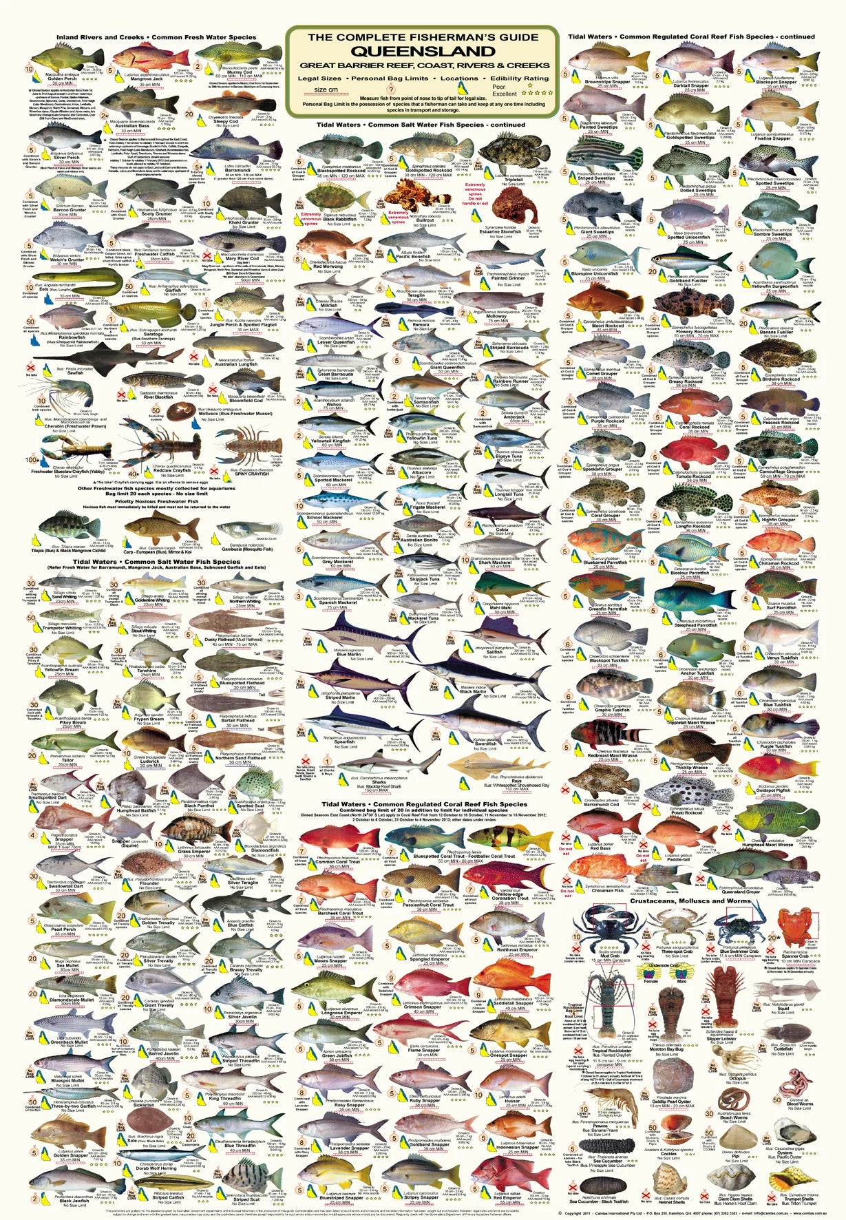 Camtas Hervey Bay To North Reef Marine Safety Chart