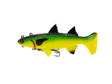 Panic Stations Mullet 4in Soft Plastic Swimbait Lure Green
