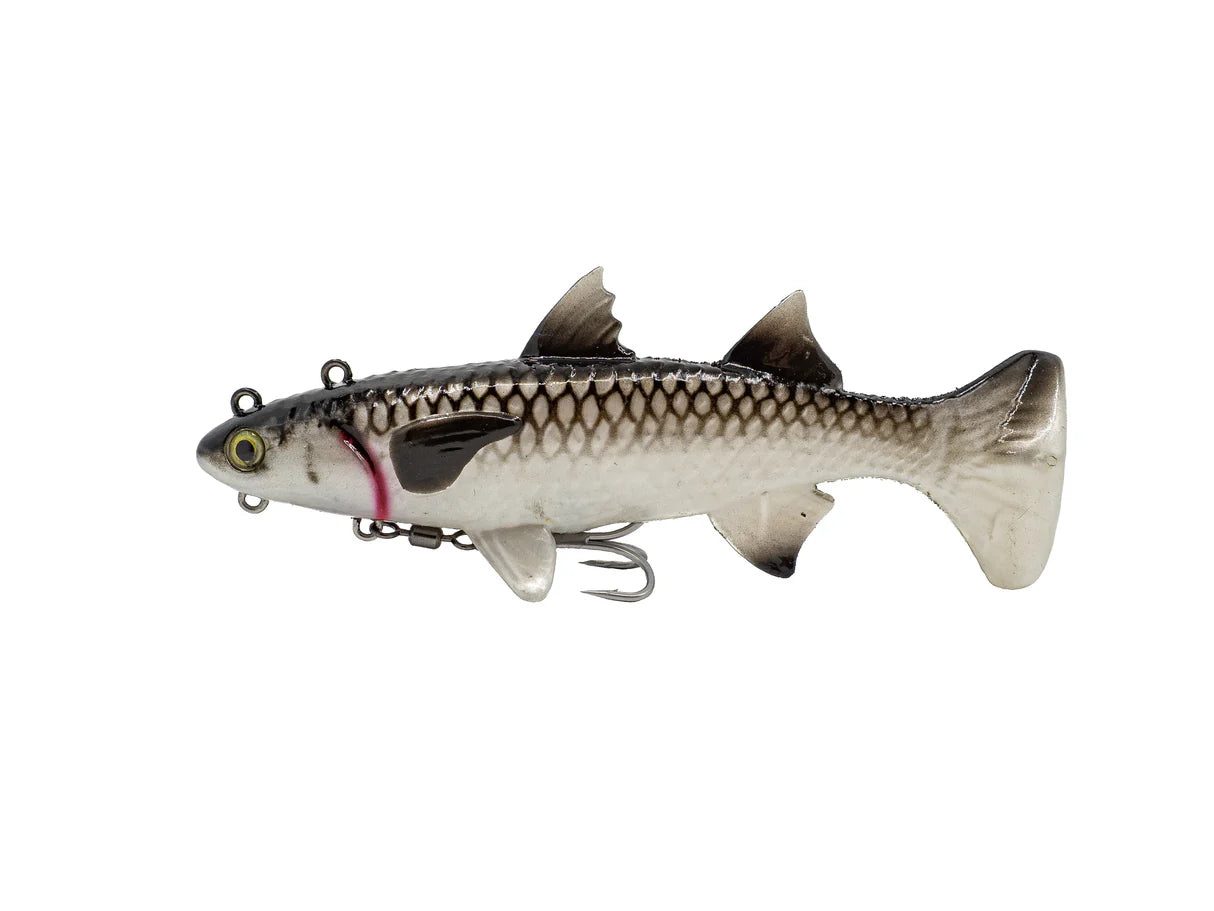 Panic Stations Mullet 6in Soft Plastic Swimbait Lure Pearl