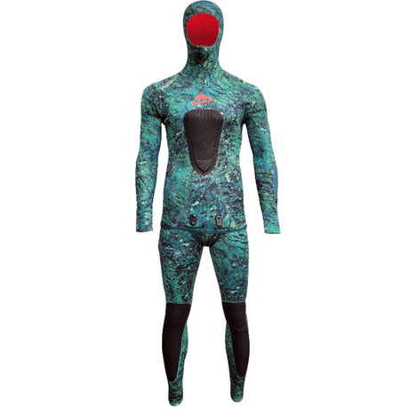 Ocean Hunter Chameleon Edge 3.5mm 2Pce Lined Wetsuit Green Camo