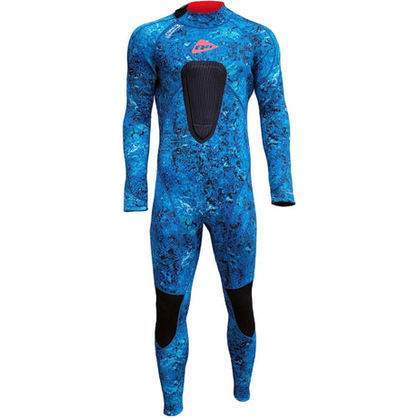 Ocean Hunter Core 3 3mm 1Pce High Stretch Lined Wetsuit Blue Camo