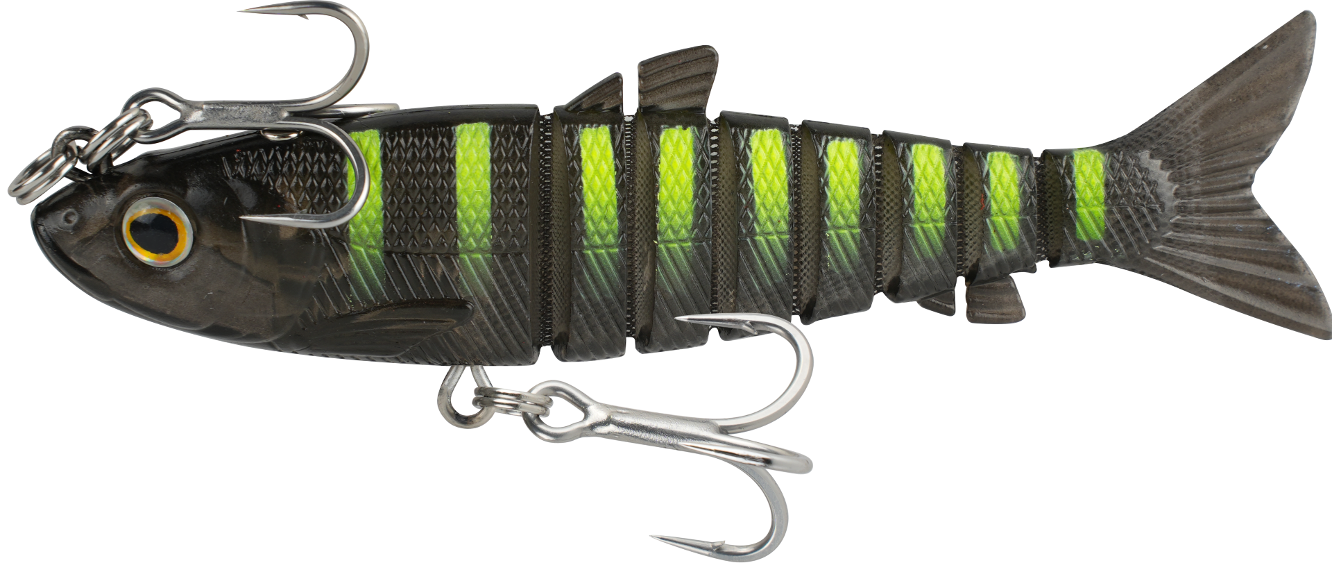 Wilson Live Mullet 5.5in Soft Plastic Swimbait Lure Green Sunset