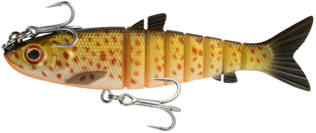 Wilson Live Mullet 5.5in Soft Plastic Swimbait Lure Orange Belly Trout