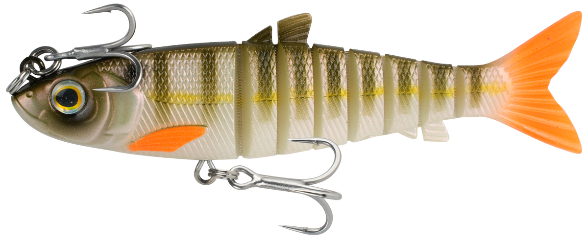 Wilson Live Mullet 5.5in Soft Plastic Swimbait Lure Olive Pearl Magic