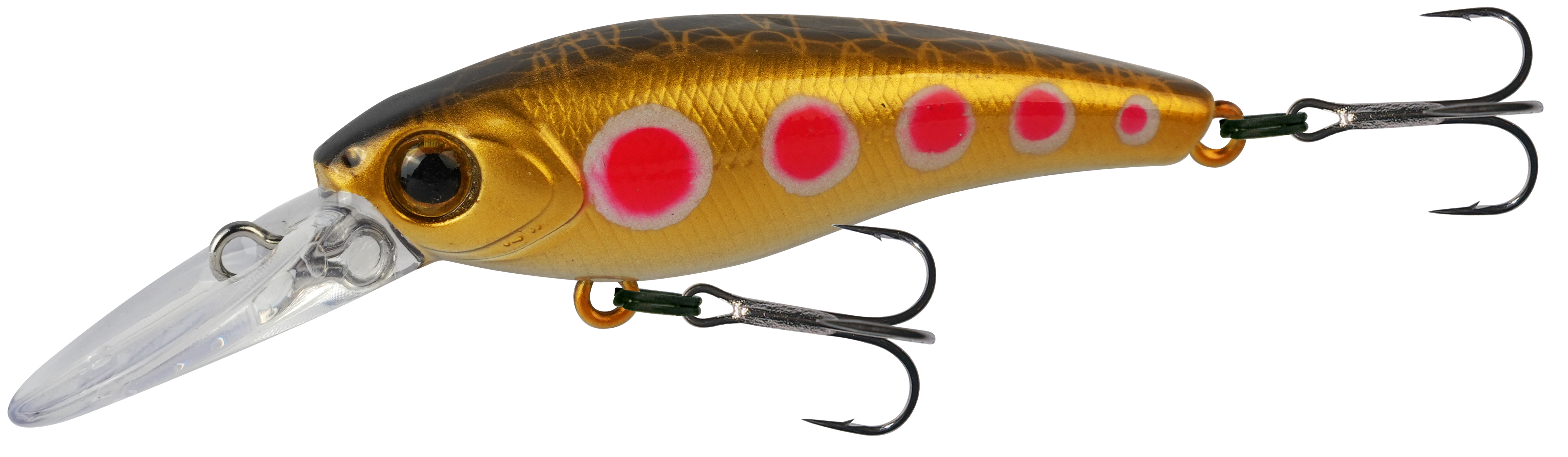 Wilson Tango Shad 50mm Floating Hard Body Lure Gold Spotted Dog