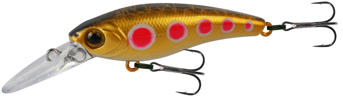 Wilson Tango Shad 50mm Floating Hard Body Lure Gold Spotted Dog