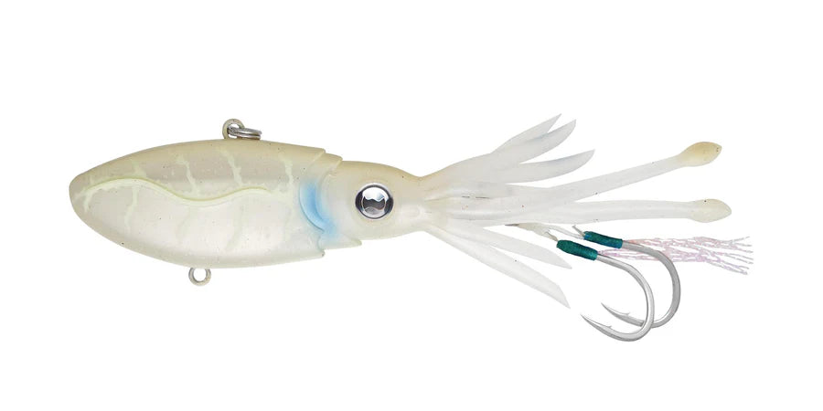 Nomad Squidtrex 110mm 52g Soft Vibe Lure White Glow