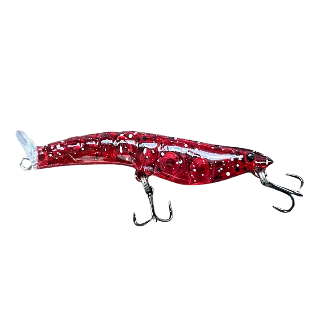 MMD Splash Prawn 95mm Floating Stickbait Lure Red Devil