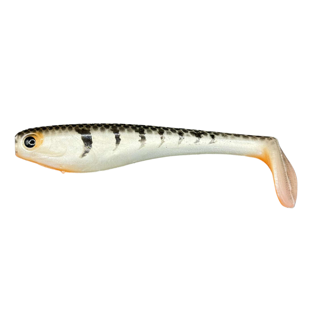 Pristine Lures PT150 150mm Soft Plastic Lure White Tiger