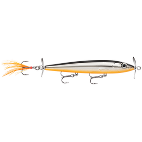 Rapala X-Rap Prop XRPR11 110mm Hard Body Topwater Lure Black Chrome Orange