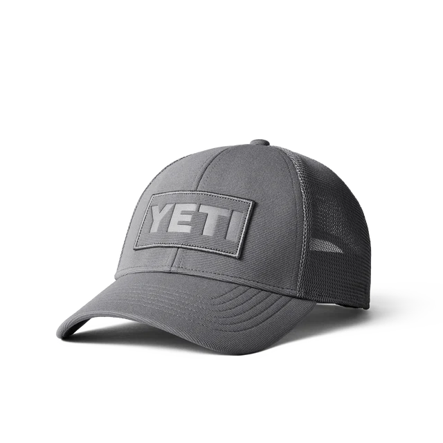 Yeti Grey On Grey Patch Trucker Hat
