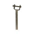 Galvanised Angled Wood Yoke Stem 19mm X 8in With 2in X 1in Bracket