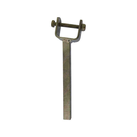 Galvanised Angled Wood Yoke Stem 19mm X 8in With 2in X 1in Bracket