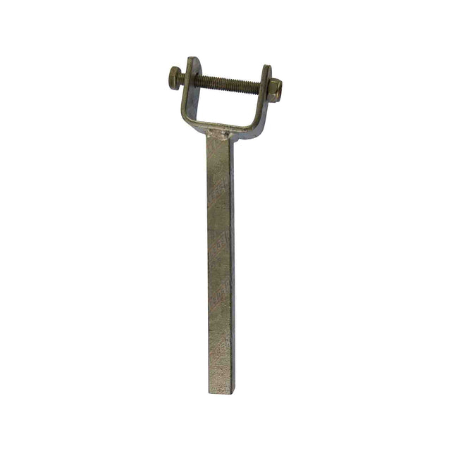 Galvanised Angled Wood Yoke Stem 19mm X 8in With 2in X 1in Bracket