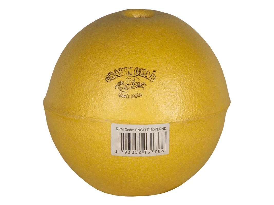 Crab n Gear PVC Crab Pot Float 150mm Yellow