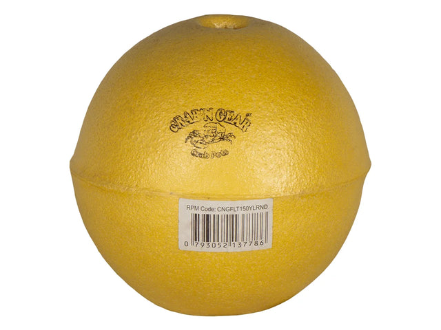 Crab n Gear PVC Crab Pot Float 150mm Yellow