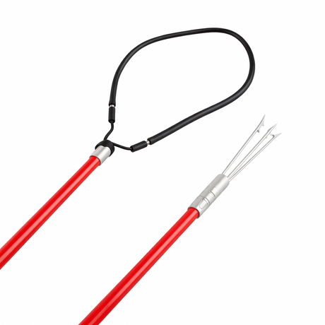 Ocean Hunter Fibreglass 2Pce Hand Spear 2m Red