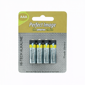 Perfect Image Extra Heavy Duty Hi-Tech Alkaline Batteries AAA 4pk