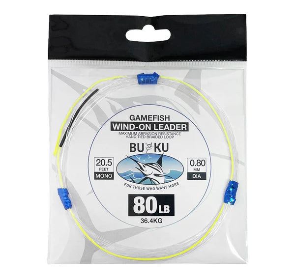 Buku IGFA Class Wind On Monofilament Fishing Leader 20.5ft