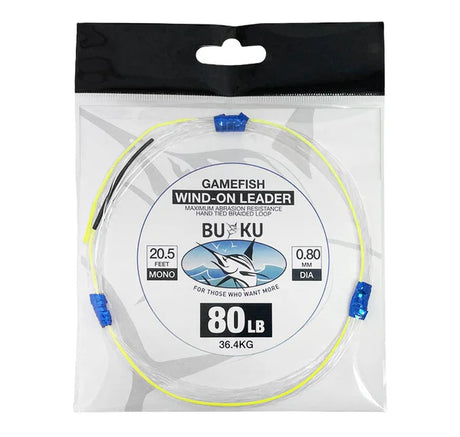 Buku IGFA Class Wind On Monofilament Fishing Leader 20.5ft