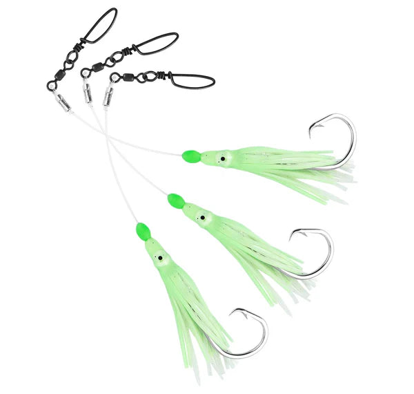 Buku Jurassic 3-Hook Deep Drop Rig Green