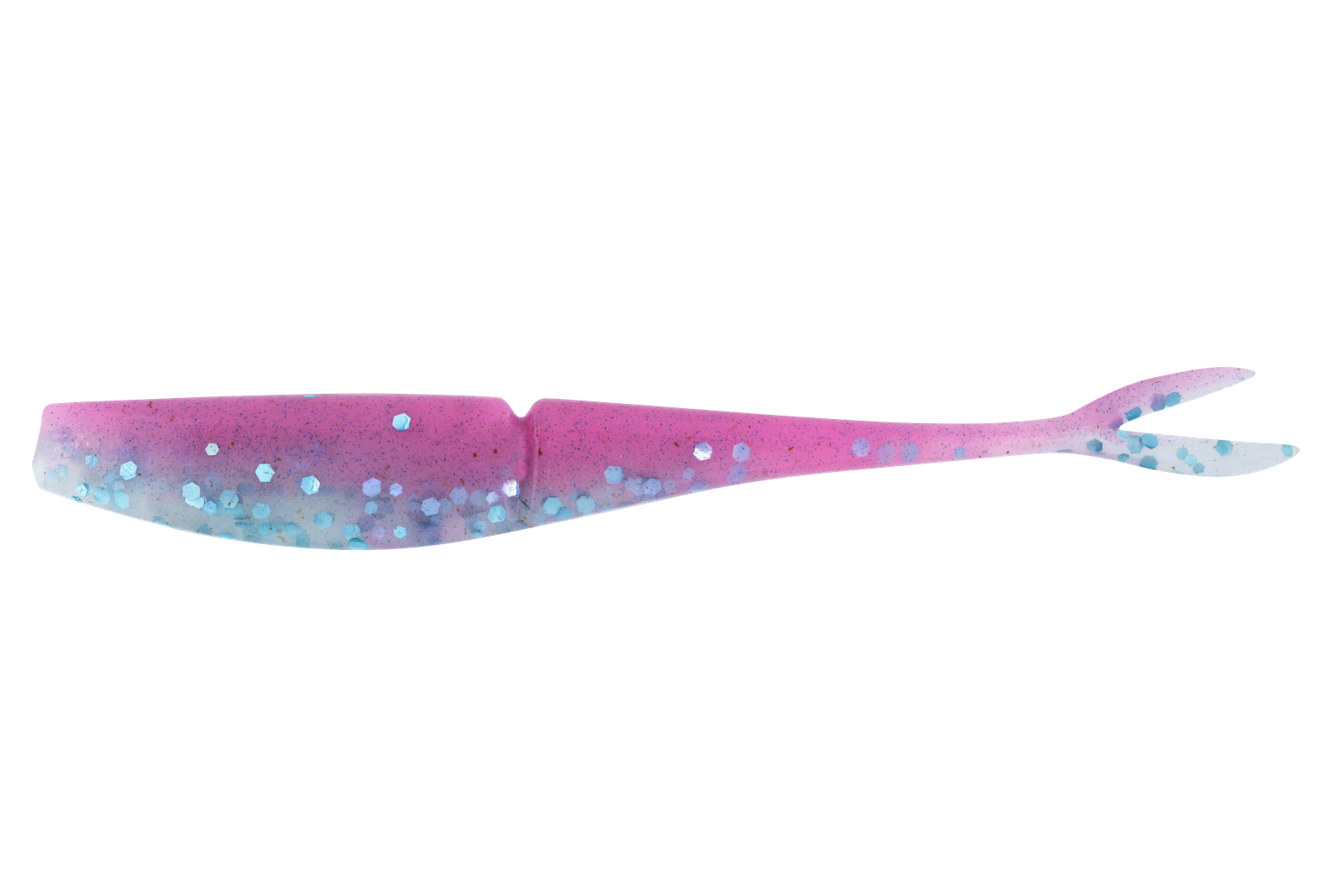 Daiwa Bait Junkie Jerk Shad 7in Soft Plastic Lure Pinky Snapper Glow