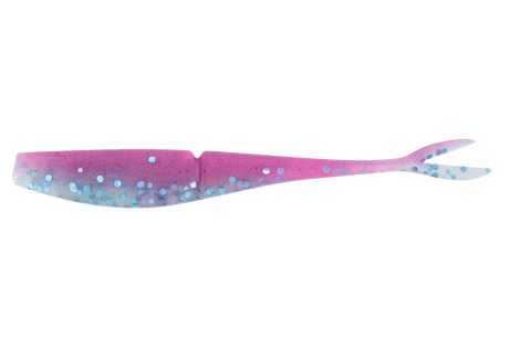 Daiwa Bait Junkie Jerk Shad 7in Soft Plastic Lure Pinky Snapper Glow