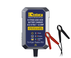 Century CC6121.2 8 Stage AGM Portable Battery Charger 6v / 12v 24ah
