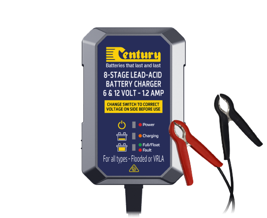 Century CC6121.2 8 Stage AGM Portable Battery Charger 6v / 12v 24ah