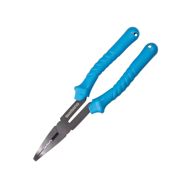 Shimano Heavy Duty Bent Nose Pliers 10in Blue/Black