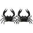 Rapala Crush City Trickster 1.5in Soft Plastic Lure Black Nightmare