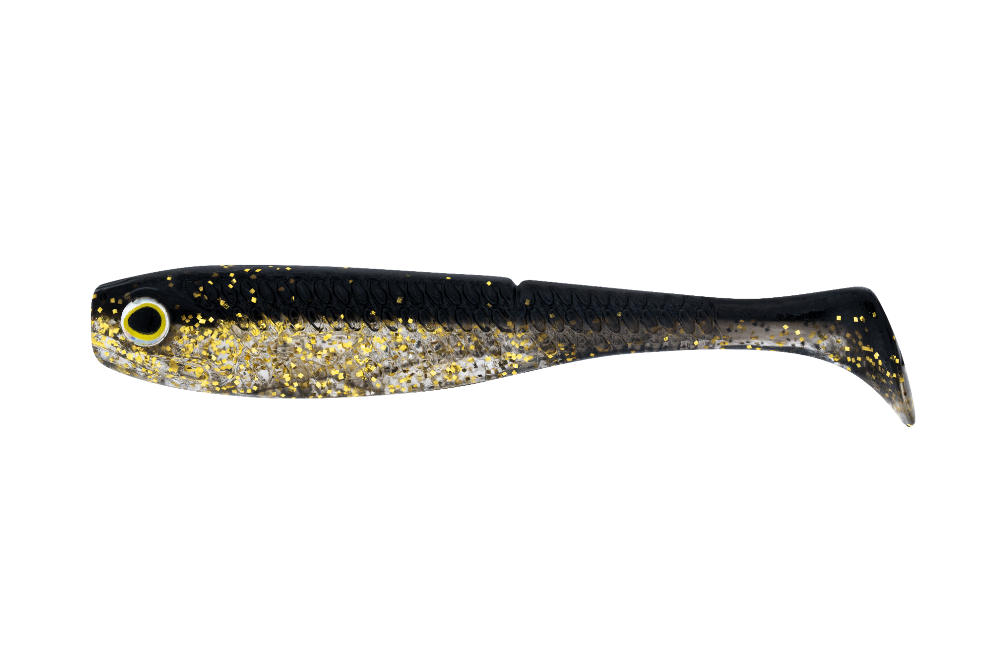 Daiwa Bait Junkie Herring 4in Soft Plastic Lure Black and Gold