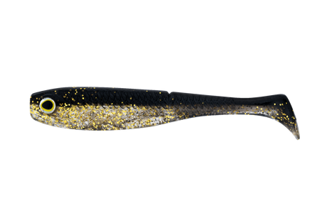Daiwa Bait Junkie Herring 4in Soft Plastic Lure Black and Gold