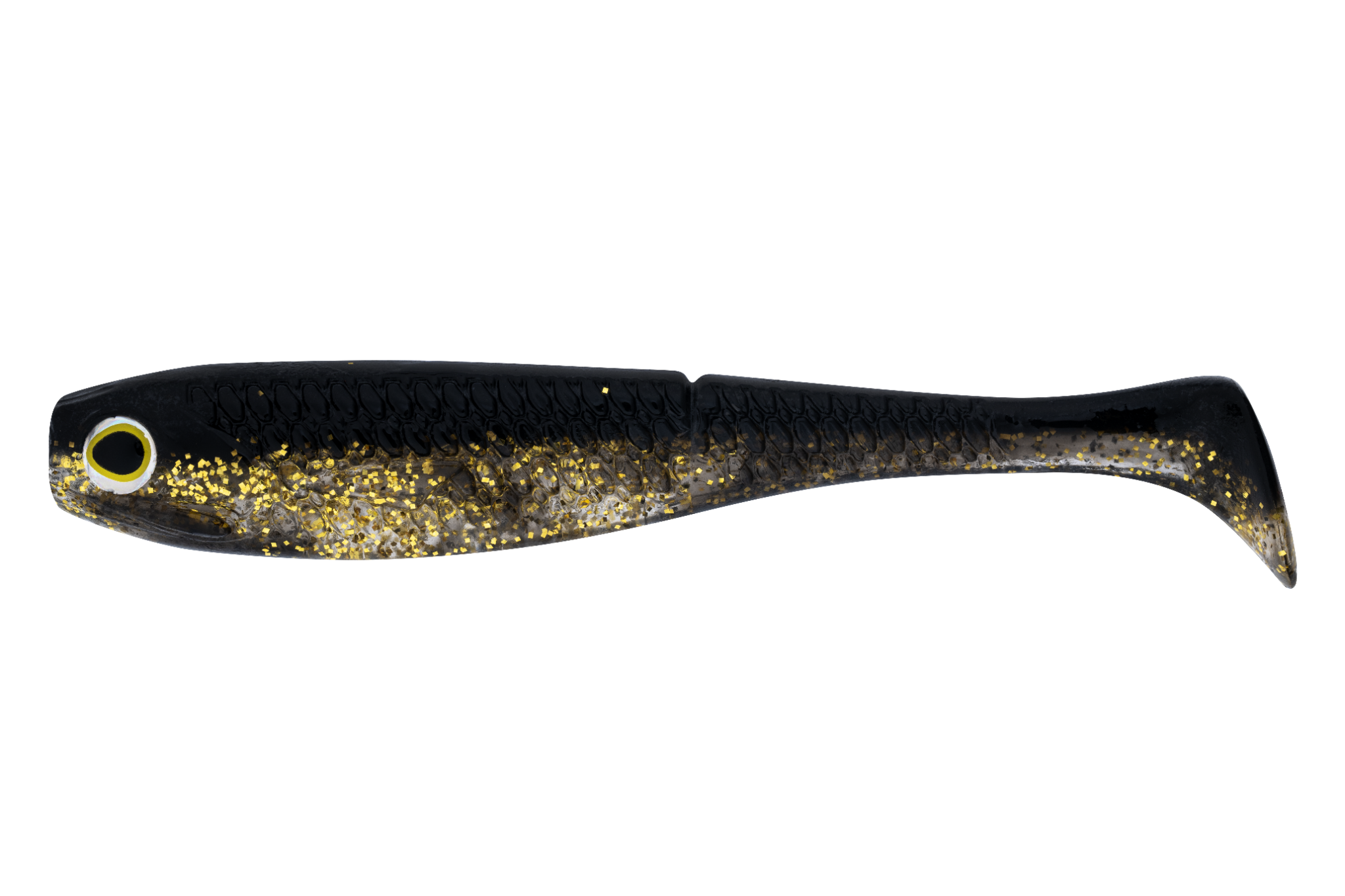 Daiwa Bait Junkie Herring 5in Soft Plastic Lure Black and Gold