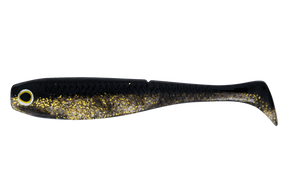 Daiwa Bait Junkie Herring 5in Soft Plastic Lure Black and Gold