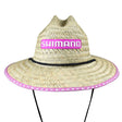 Shimano Unisex Kids Sunseeker Straw Hat Pink