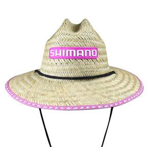 Shimano Unisex Kids Sunseeker Straw Hat Pink