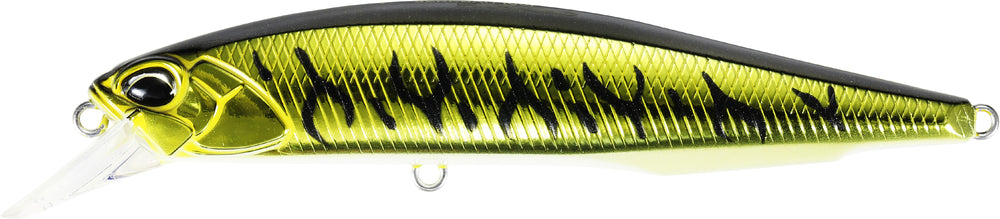 Duo Realis Jerkbait 100F 100mm Hard Body Lure Gunmetal Gold Tiger