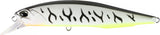 Duo Realis Jerkbait 100F 100mm Hard Body Lure Gunmetal White Tiger