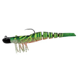 Wilson Wild Shrimp Expose 5in Pre-Rigged Soft Plastic Lure Toxic Tiger