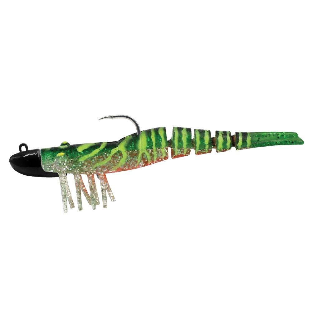 Wilson Wild Shrimp Expose HD 5in Pre-Rigged Soft Plastic Lure Toxic Tiger