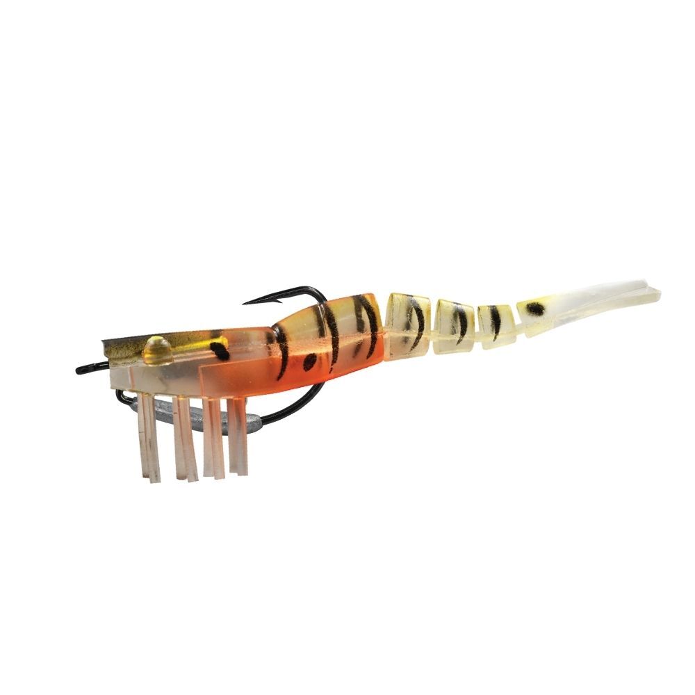Wilson Wild Shrimp Weedless 6in Pre-Rigged Soft Plastic Lure Natural