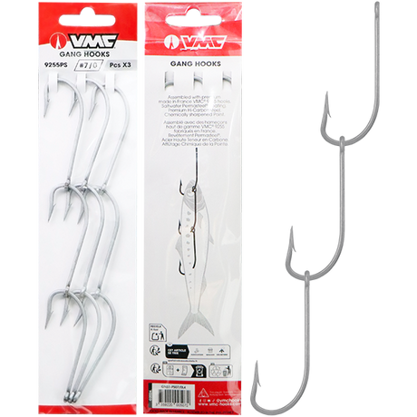 VMC Pre-Made Ganged Hooks 3pk