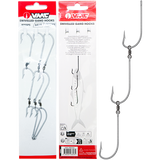 VMC Pre-Made Ganged Hooks With Swivel 3pk