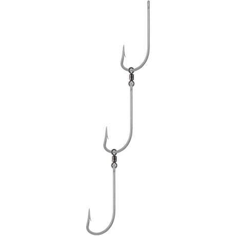 VMC Pre-Made Ganged Hooks With Swivel 3pk