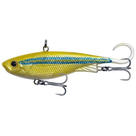 Zerek Fish Trap 95mm 23g Soft Vibe Lure Metallic Fusilier