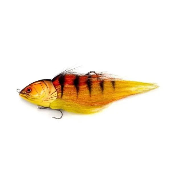 Jerkfly 15cm Pre-Rigged Fly Lure Orange Perch