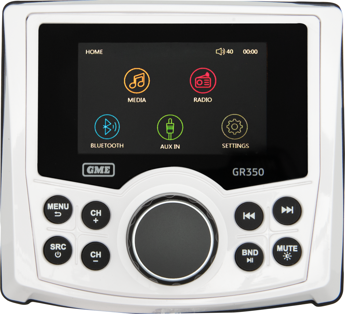 GME GR350BTW Bluetooth AM/FM Marine Stereo White